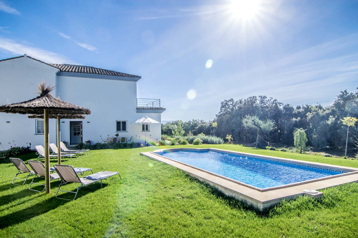 Flat gardens and pool area